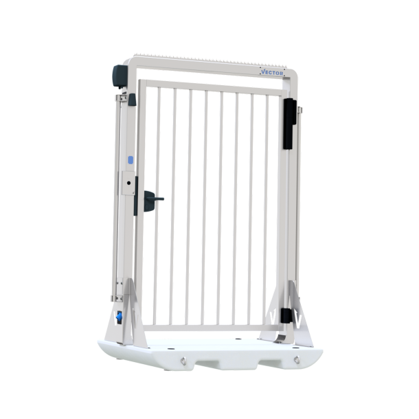 V-DOOR | dimensions: 1200 x 1500 x 2350 mm, passage width: 1290 mm | door on concrete plate | purely mechanical